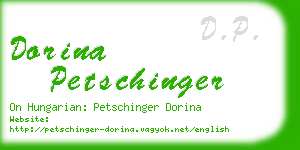 dorina petschinger business card